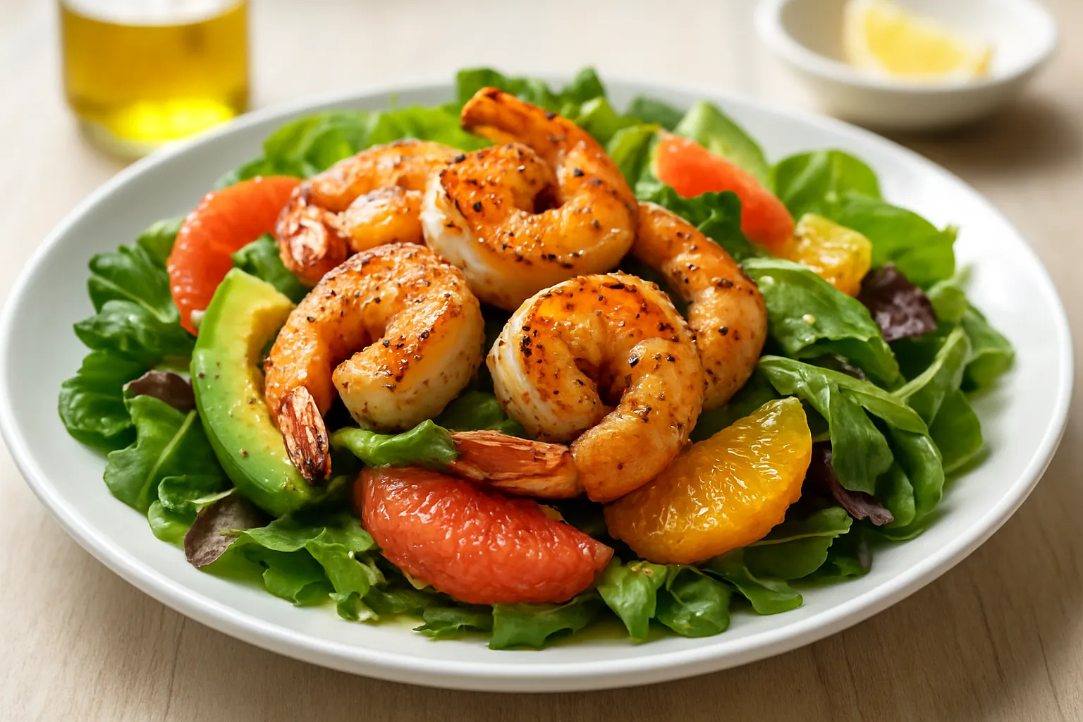Grilled Shrimp & Avocado Citrus Salad