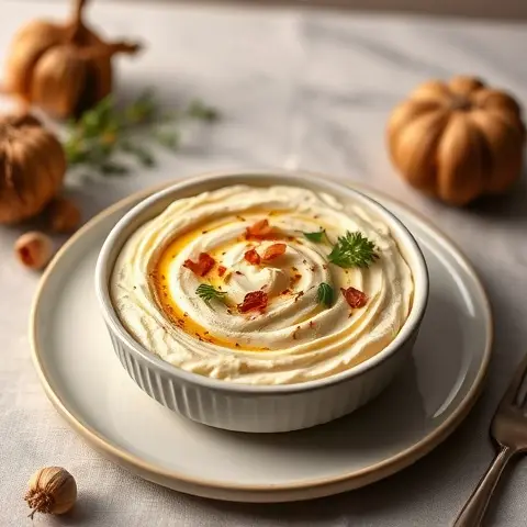 Roasted Garlic & Parsnip Warm Dip