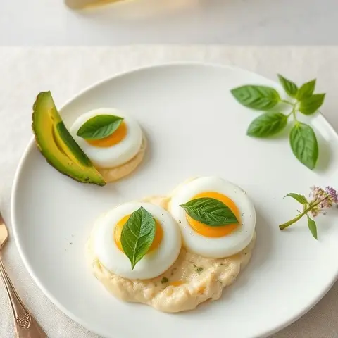 Avocado-Basil Cloud Eggs