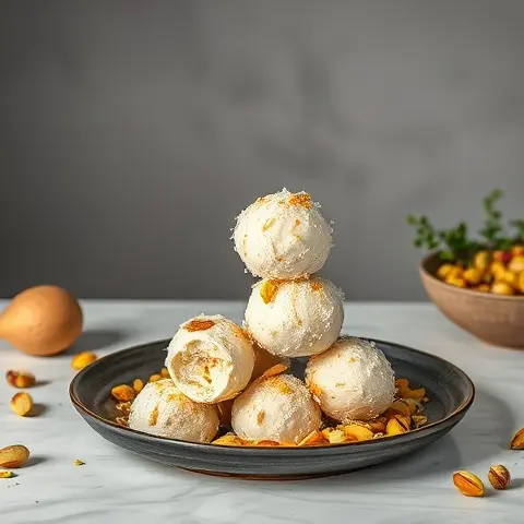 Toasted Coconut & Pistachio Fat Bombs