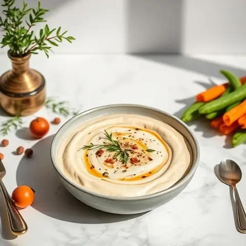 Roasted Shallot and Herb Tahini Dip