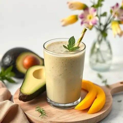 Mango Avocado Skin Hydration Smoothie