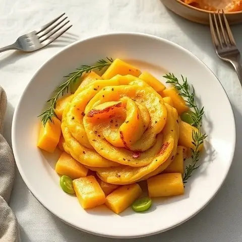 Warm Roasted Parsnip & Turnip Mash with Thyme