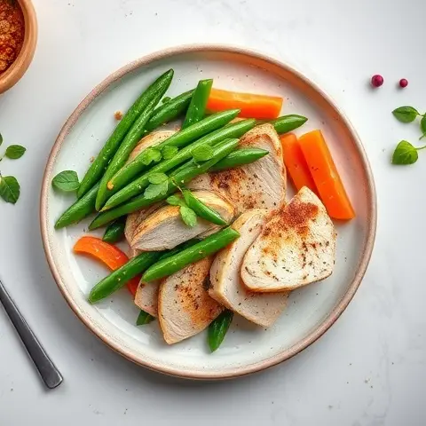 Thai Basil Turkey with Green Beans