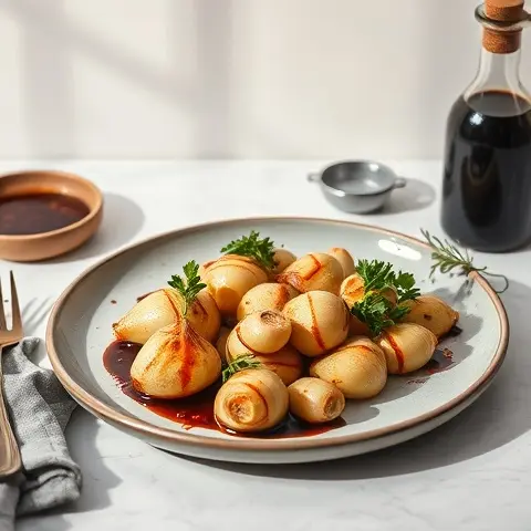 Oven-Roasted Baby Turnips with Balsamic Reduction