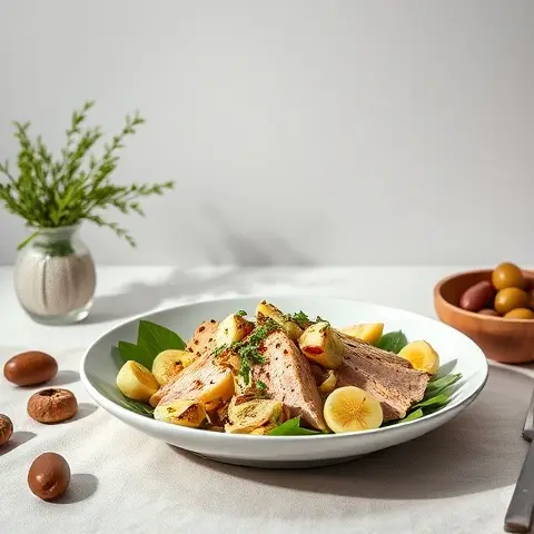 Mediterranean Tuna Salad with Artichokes and Olives