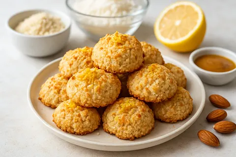 Lemon-Coconut Almond Macaroons