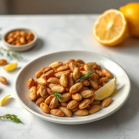 Lemon-Chili Roasted Peanuts or Sunflower Seeds