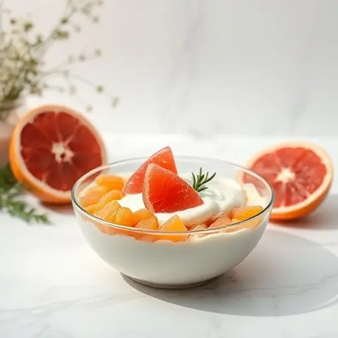 Grapefruit Honey Yogurt Bowl