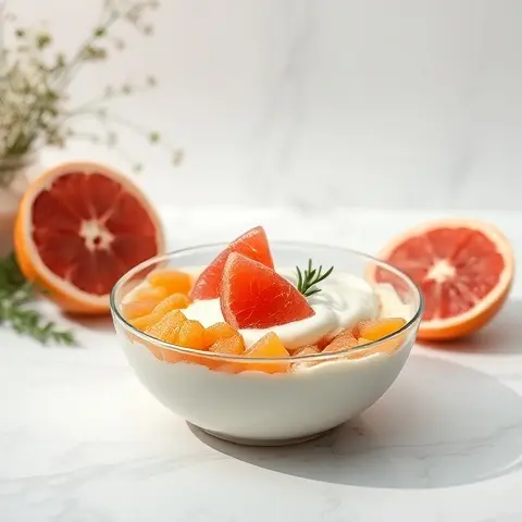 Grapefruit Honey Yogurt Bowl