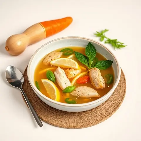Thai Lemongrass Chicken Soup with Bone Broth