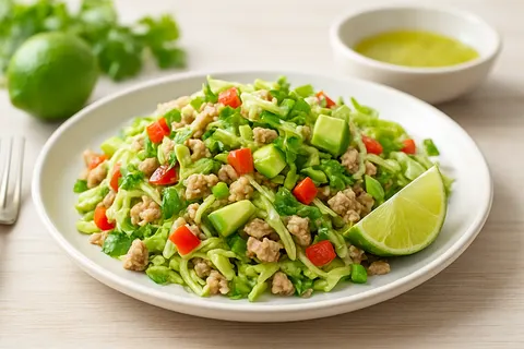 Turkey and Cabbage Lime-Optional Salad