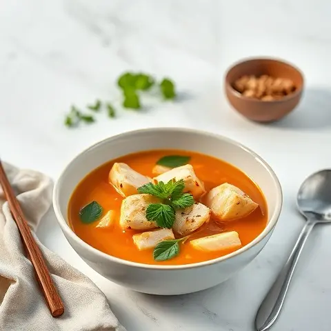 Thai Coconut Chicken Soup (No Noodles, No Sugar)