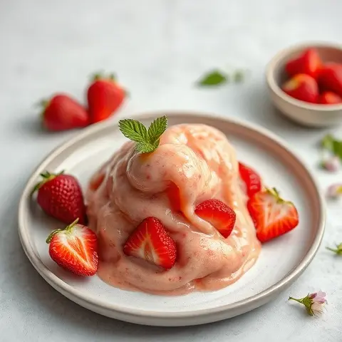5 Strawberry Makgeolli-Free Frozen Yogurt