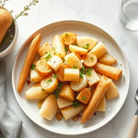 Celeriac & Parsnip Oven-Roast Medley