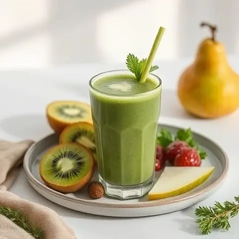 Kiwi Pear Gentle Greens Smoothie
