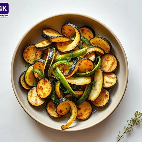 Grilled Zucchini and Eggplant Ribbons with Herb Oil