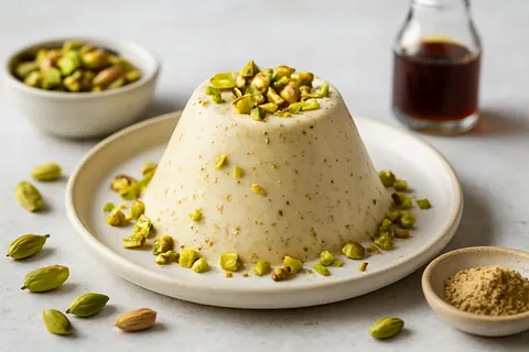 Cardamom-Pistachio Keto Kulfi (Unsweetened)