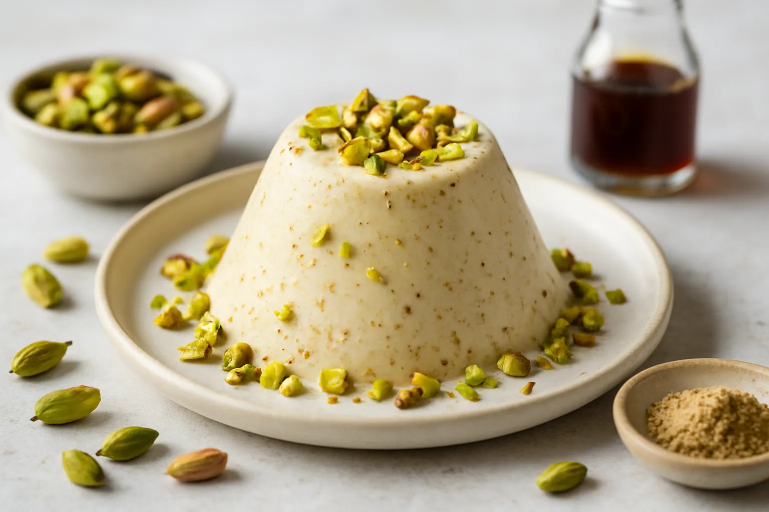 Cardamom-Pistachio Keto Kulfi (Unsweetened)
