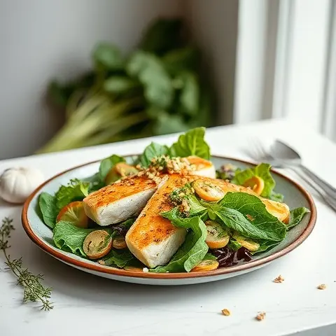Mackerel & Broccoli Rabe Salad with Garlic