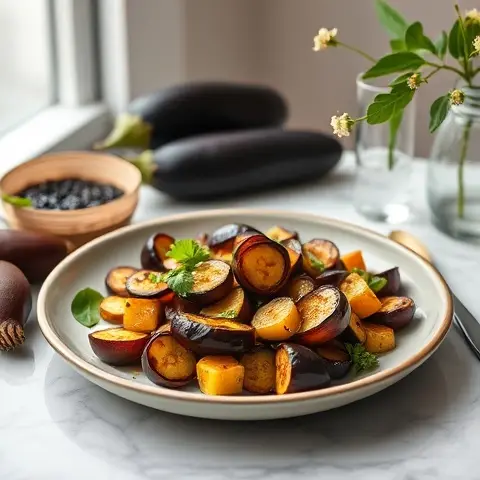 Mediterranean Pickled Eggplant (Melanzane a Scapece)