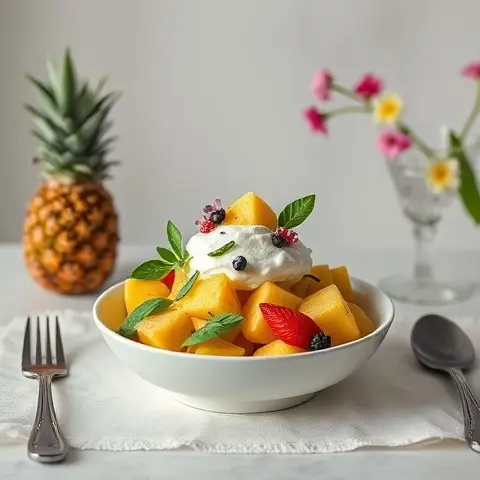 Lactose-Free Cottage Cheese & Pineapple Breakfast Cup