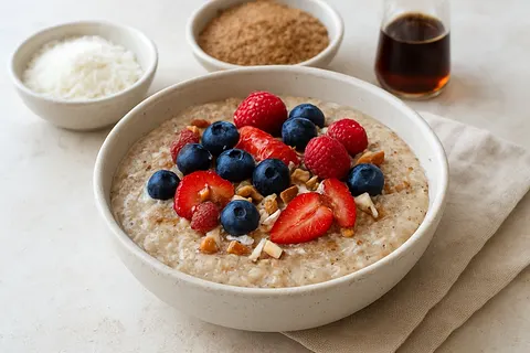 Coconut & Flaxseed Porridge (No Sugar)