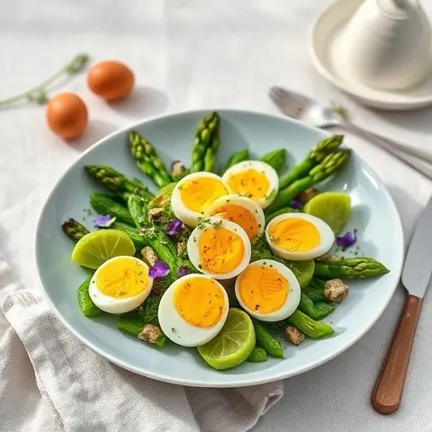 Egg & Asparagus Salad with Mustard Vinaigrette