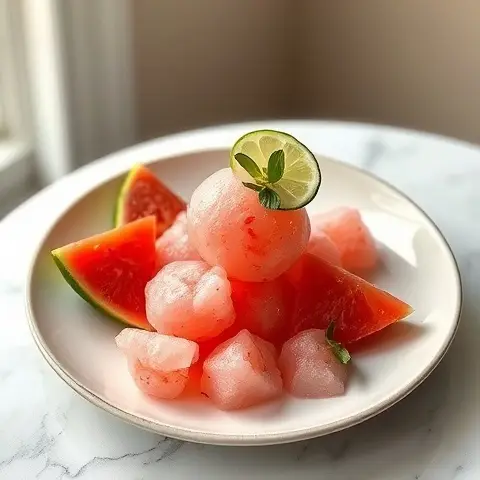 Tropical Guava Lime Sorbet