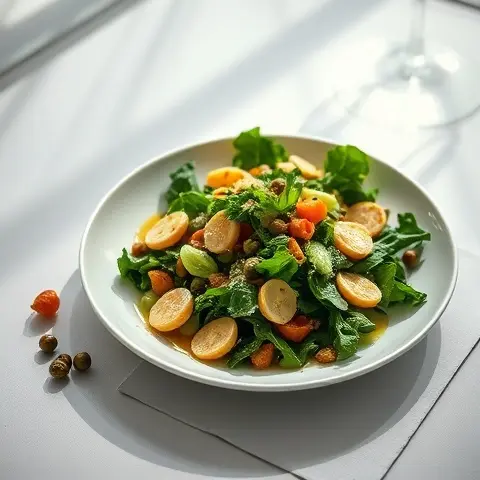Collagen Kale Caesar with Crispy Capers
