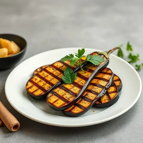 Herb-Marinated Grilled Baby Eggplants