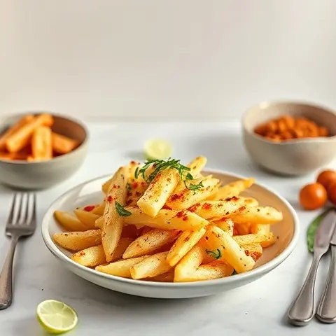 Chili-Lime Jicama Fries