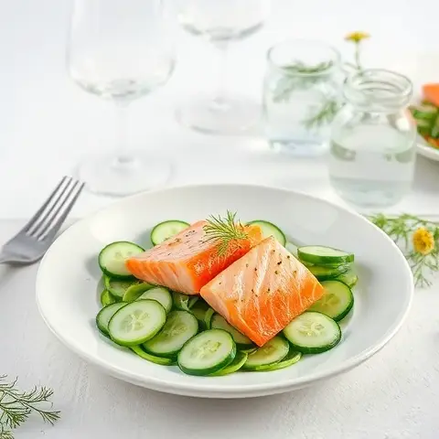 Smoked Trout & Cucumber Salad with Dill