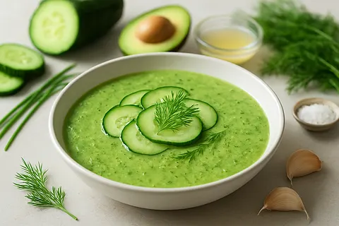 Fresh Cucumber & Dill Gazpacho