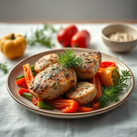 Herb-Roasted Chicken with Peppers