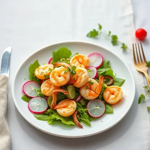 Citrus-Avocado Shrimp & Radish Salad