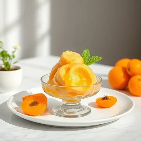 Refreshing Apricot Qamar Al-Din Sorbet