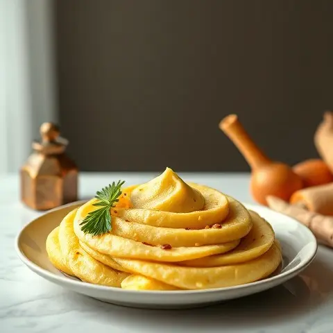 Creamy Warm Parsnip Purée with Nutmeg