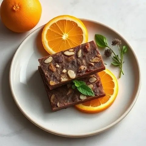 Nutritious Orange-Cacao Energy Slices