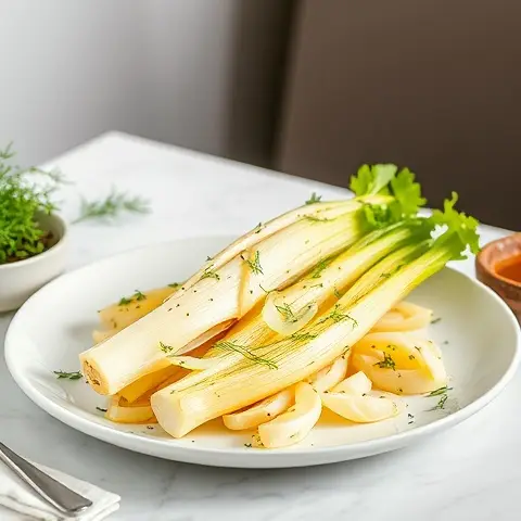 Roasted Fennel with Olive Oil and Fresh Dill
