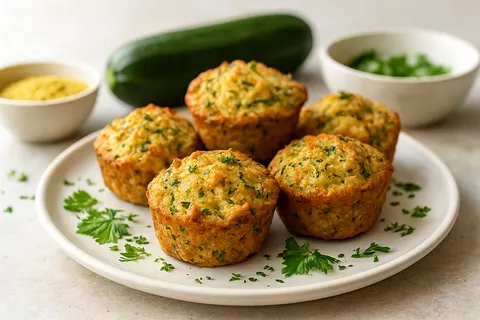 Millet & Zucchini Savory Muffins