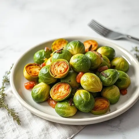 Bone Broth Roasted Brussels Sprouts