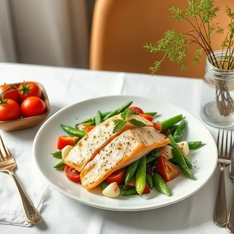 Heart-Healthy Mackerel Niçoise with Green Beans
