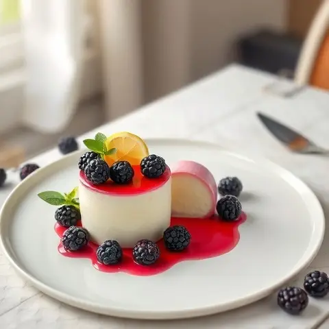 Sugar-Free Blackberry Lemon Possets