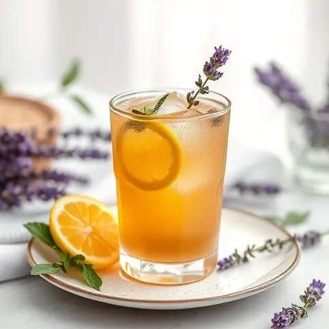 Refreshing Lavender & Lemon Iced Herbal Tea