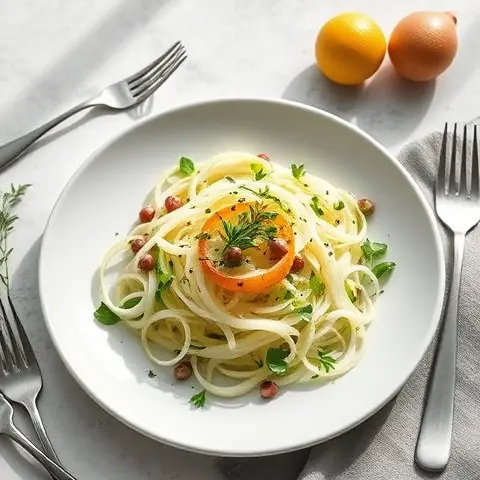 Shaved Fennel and Herb Salad with Olive Oil and Lemon