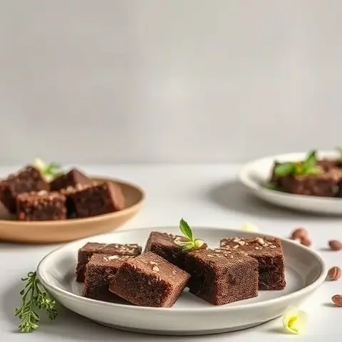 Healthy Chocolate Zucchini Brownie Bites