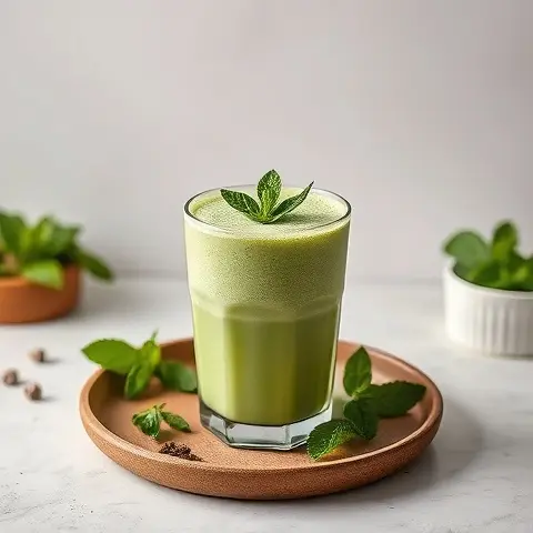 Minty Matcha Frappe (Sugar-Free, Low-Carb)