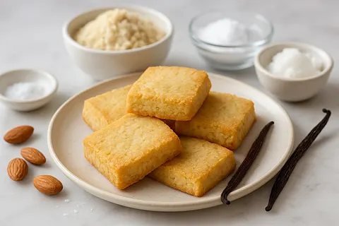 Almond-Coconut Flour Shortbread with Vanilla Pod