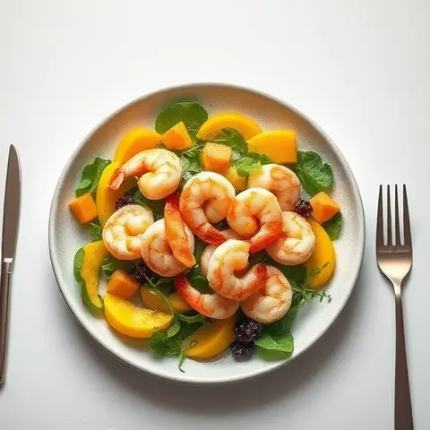 Tropical Avocado, Mango & Prawn Salad